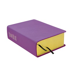 Large Hand-Bound Genuine Leather Quad - Lilac purple lds scriptures, custom lds scriptures, purple lds scripture, purple quad,color quad scriptures,purple quad scriptures