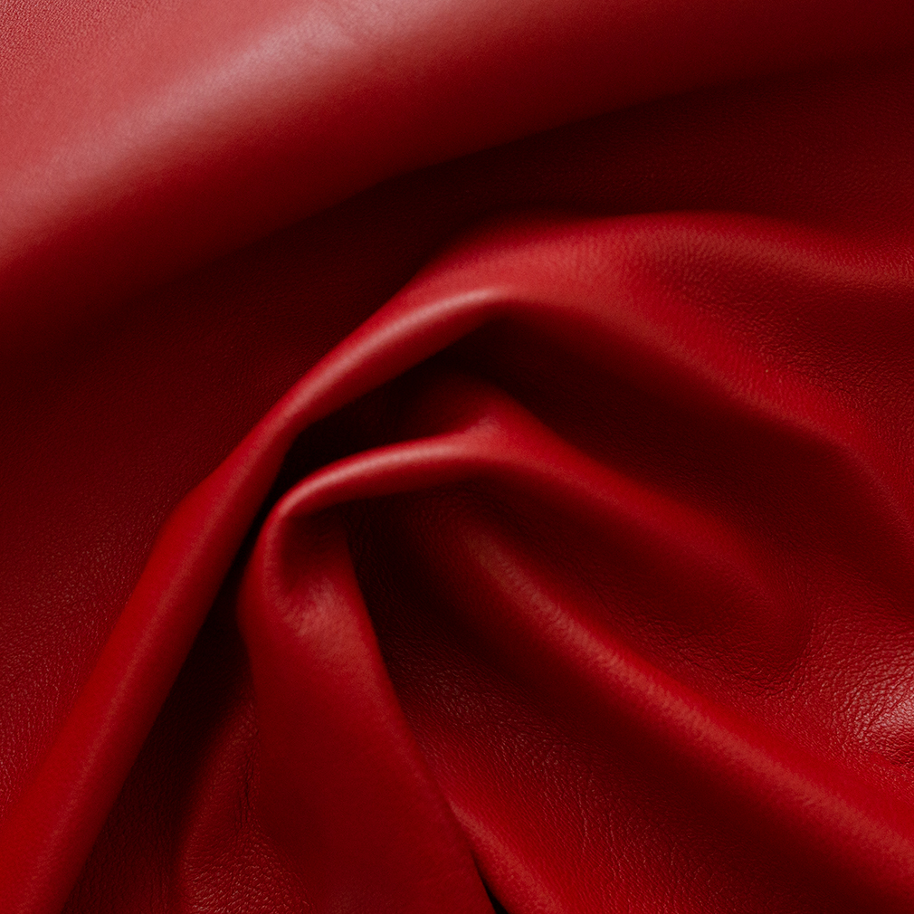 Large Hand-Bound Genuine Leather Quad - Cherry Red - LDP-HB-LQ-CHR