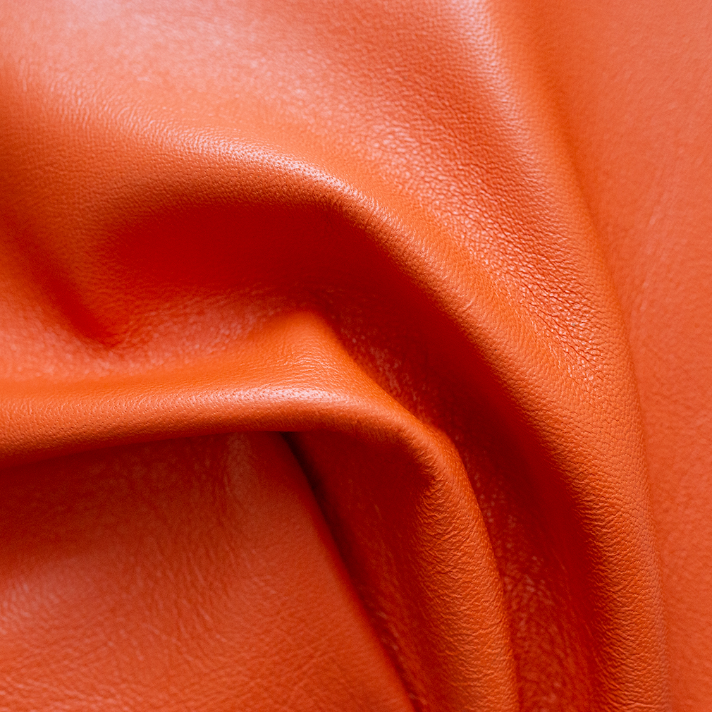 Large Hand-Bound Leather Quad - Marigold Orange - LDP-HB-LQ-MGO
