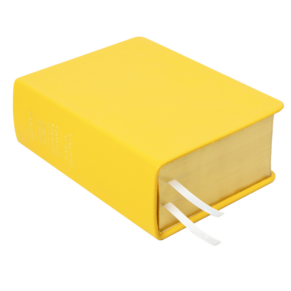 Hand-Bound Genuine Leather Quad - Lemon Yellow - LDP-HB-RQ-LEMON