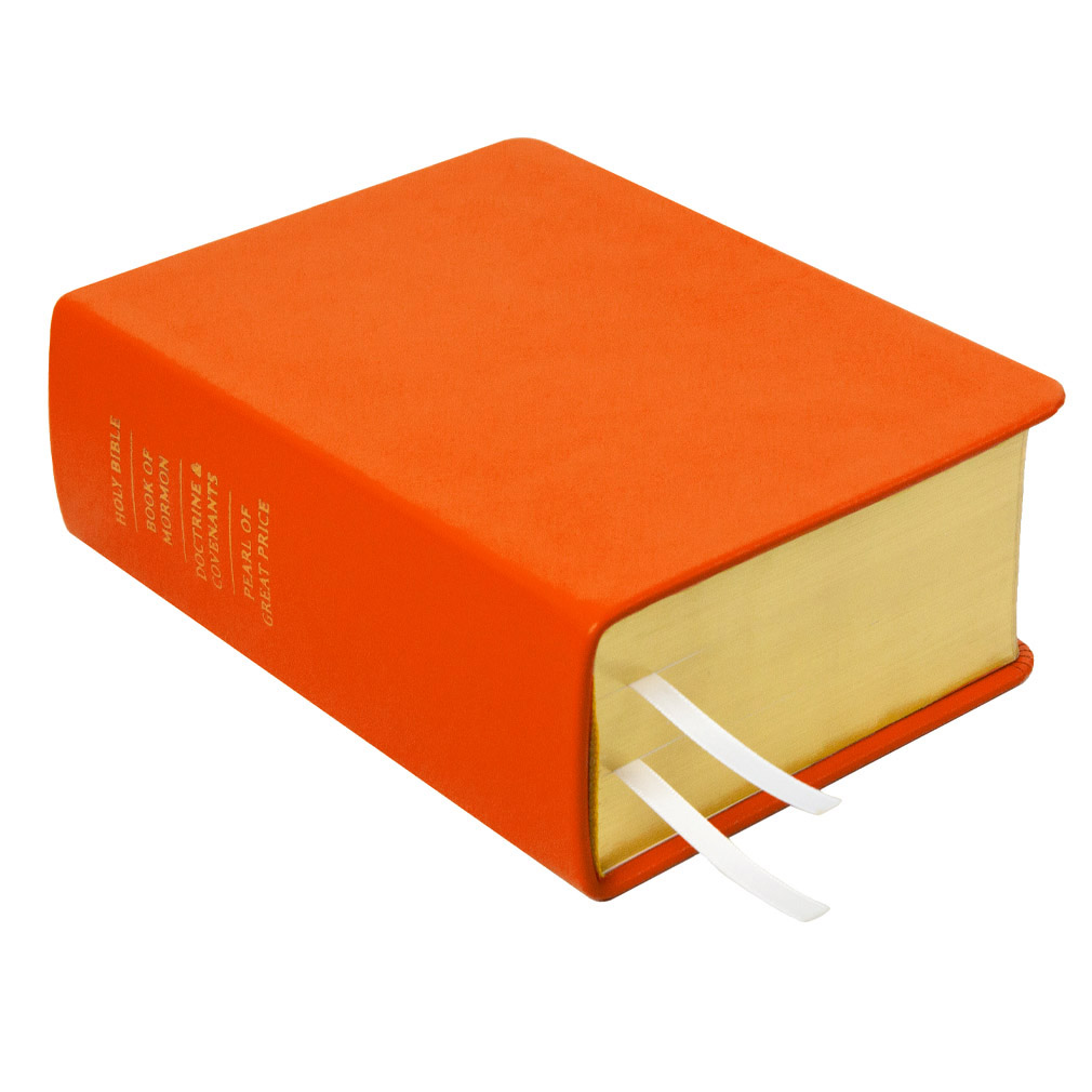 Hand-Bound Genuine Leather Quad - Marigold Orange - LDP-HB-RQ-MGO