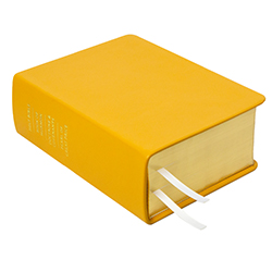 Hand-Bound Genuine Leather Quad - Canary Yellow