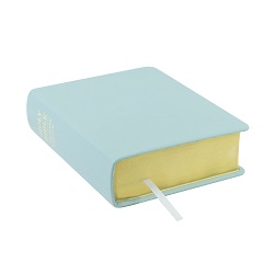Hand-Bound Genuine Leather Bible - Baby Blue