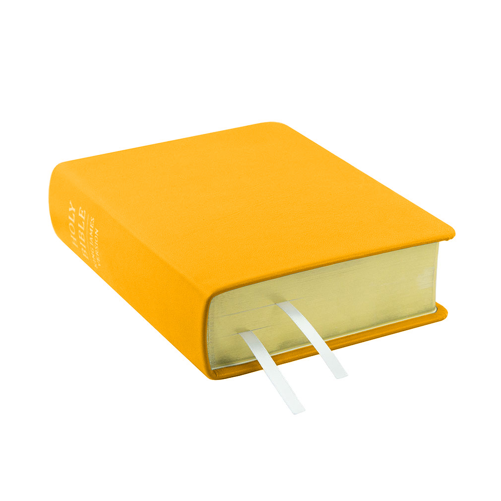 Hand-Bound Genuine Leather Bible - Canary Yellow - LDP-HB-RB-CNY