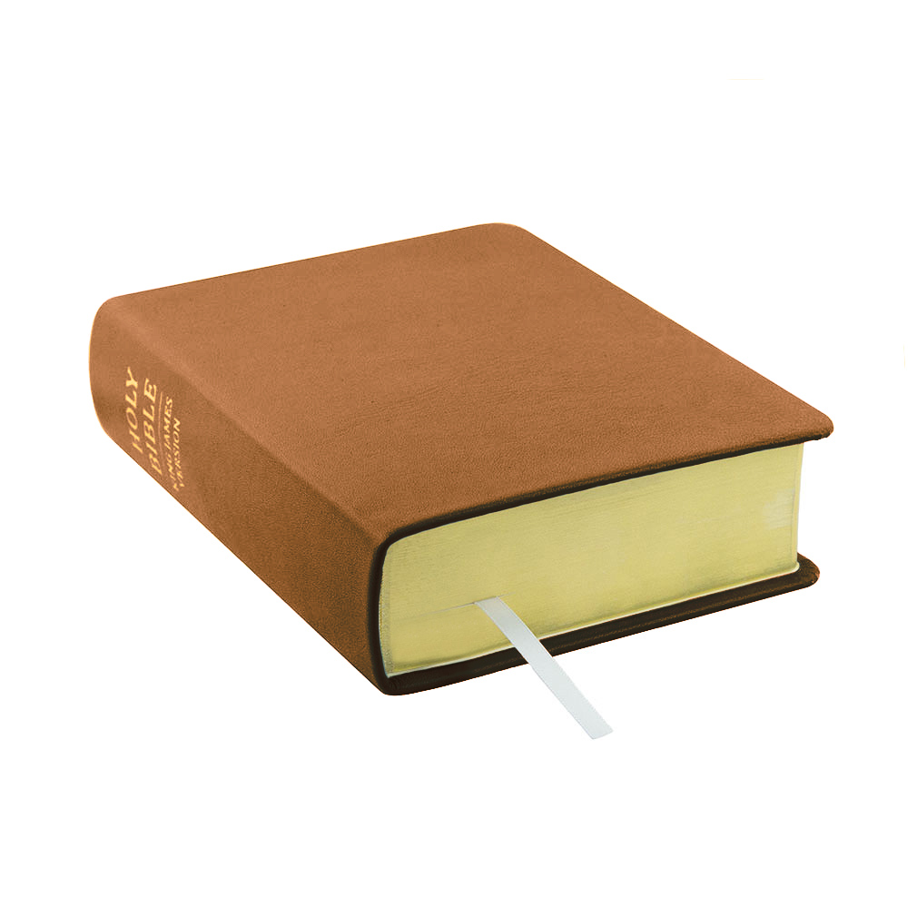 Hand-Bound Genuine Leather Bible - Caramel Brown - LDP-HB-RB-CBR