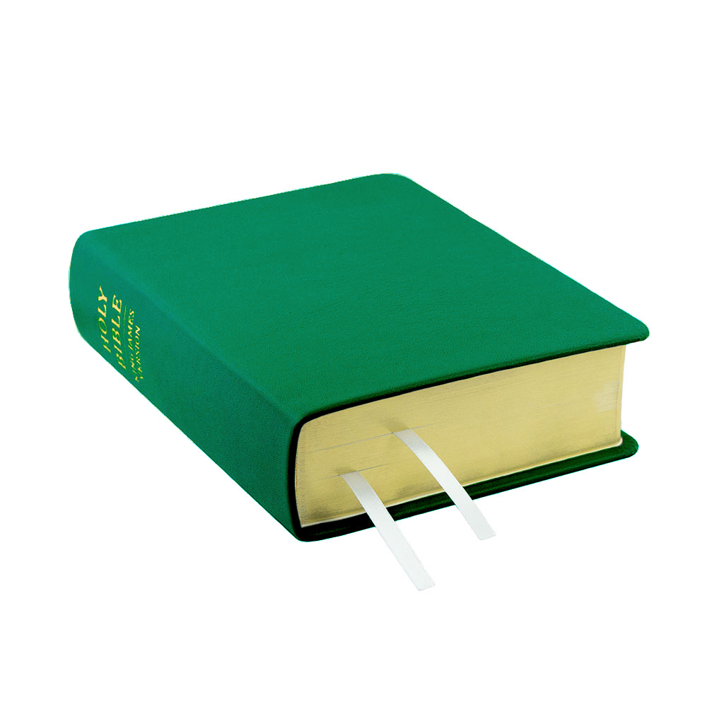 Hand-Bound Genuine Leather Bible - Kelly Green - LDP-HB-RB-KGN