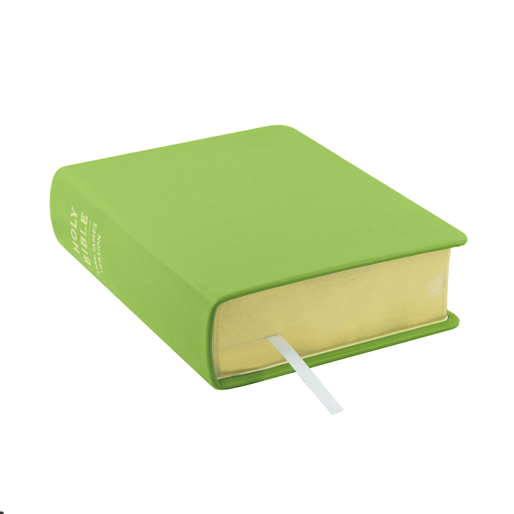 Large Hand-Bound Genuine Leather Bible - Lime Green - LDP-HB-LB-LGN