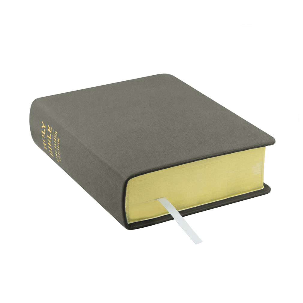 Hand-Bound Genuine Leather Bible - Steel Gray - LDP-HB-RB-SGR