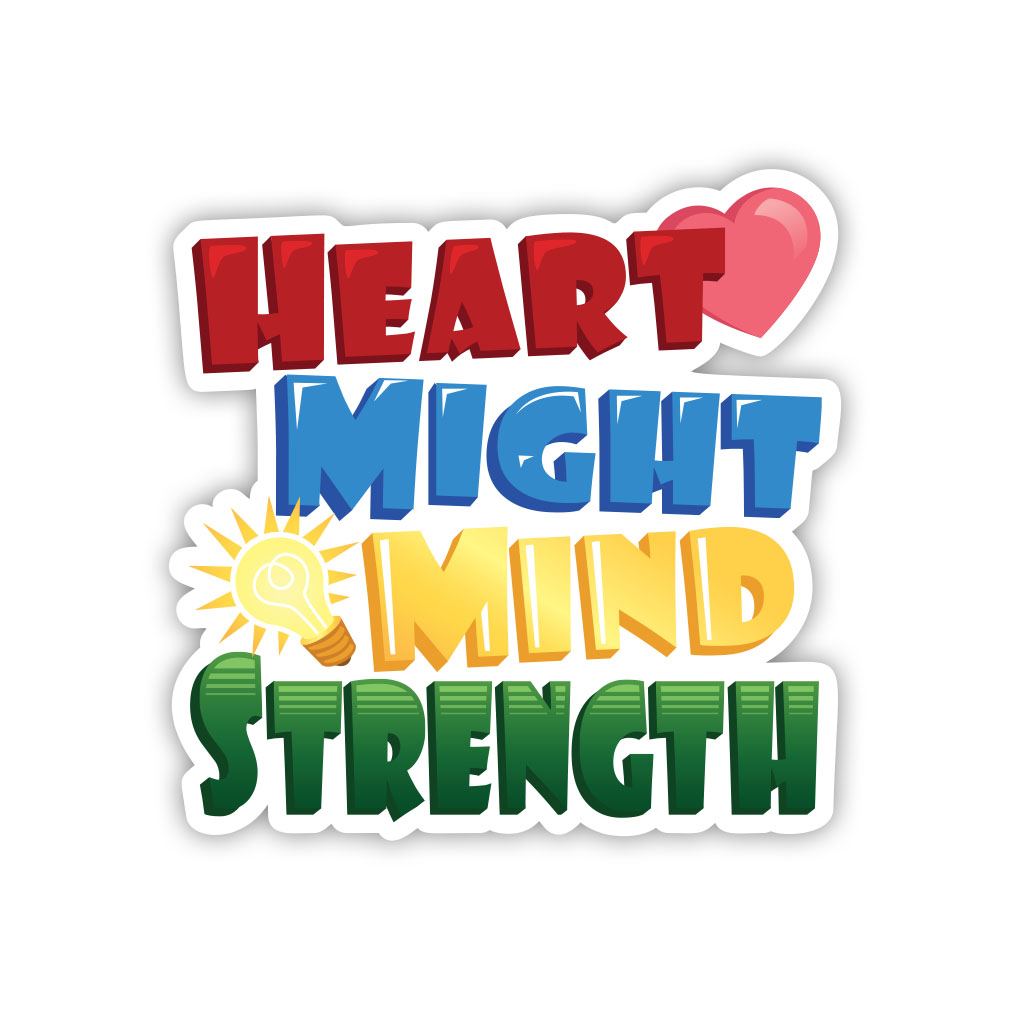 Heart Might Mind Strength Vinyl Sticker - LDP-VS-HMMS